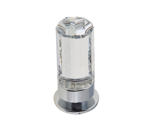 Frelan Hardware Crystal Cabinet Knob (18mm x 35mm), Polished Chrome With Swarovski Crystal