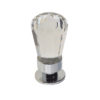 Frelan Hardware Crystal Cabinet Knob (14mm x 35mm), Polished Chrome With Swarovski Crystal