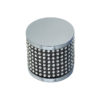 Frelan Hardware Cylindrical Cabinet Knob (28mm x 27mm), Polished Chrome With Swarovski Crystal