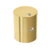 Frelan Hardware Crystal Cylindrical Mortice Door Knob, Polished Brass With Swarovski Crystal