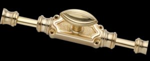 Plaine stepped espagnolette bolt/Cremone bolts upto 9 feet polished brass LACQUERED