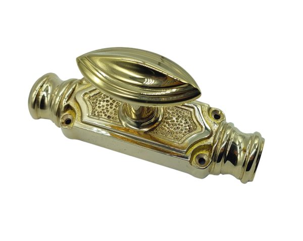 Plaine stepped espagnolette bolt/Cremone bolts upto 9 feet polished brass LACQUERED