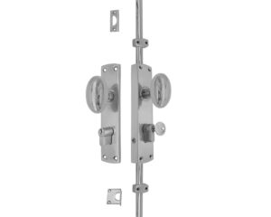 Oval knob locking brass door Espagnolette bolt/Cremone bolt upto 8.5'-SN