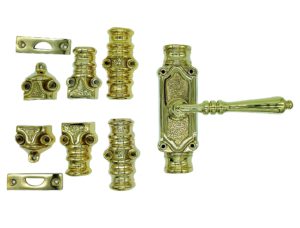 victorian lever door espagnolette bolt/cremone bolt upto 9 feet polished brass UNLACQUERED