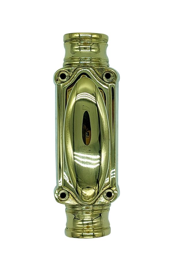 Classic door espagnolette bolt / Cremone bolt 9 feet polished brass unlacquered