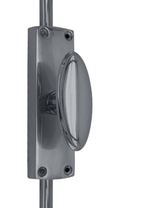 Oval knob door spagnolette bolt/cremone bolt upto 2500mm SATIN CHROME(upto 8 feet)