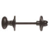 Oval Thumbturn & Release (5mm Spindle For Bathroom Lock), Black Antique