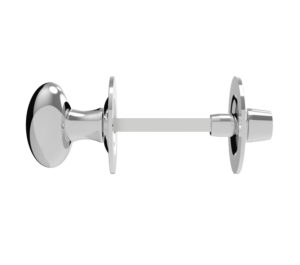 Oval Thumbturn & Release (5mm Spindle For Bathroom Lock), Polished Chrome