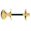 Oval Thumbturn & Release (5mm Spindle For Bathroom Lock), Polished Brass