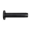 Cylinder Wall Mounted Door Stop With Rose (70mm Projection), Matt Black