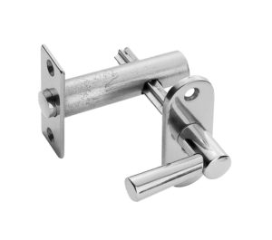 Security Bolt With Turn, Polished Chrome
