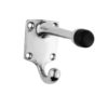 Hat And Coat Hook With Rubber Buffer, Polished Chrome