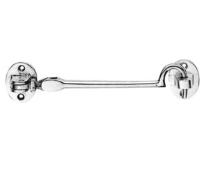 Heavyweight Silent Pattern Cabin Hooks (Various Sizes), Polished Chrome