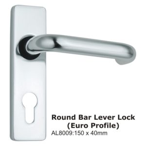 Round Bar Lever Lock (Euro Profile) -150 x 40mm