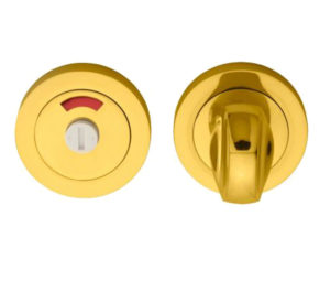 Manital Architectural Concealed Fix Turn & Release With Indicator, Polished Brass