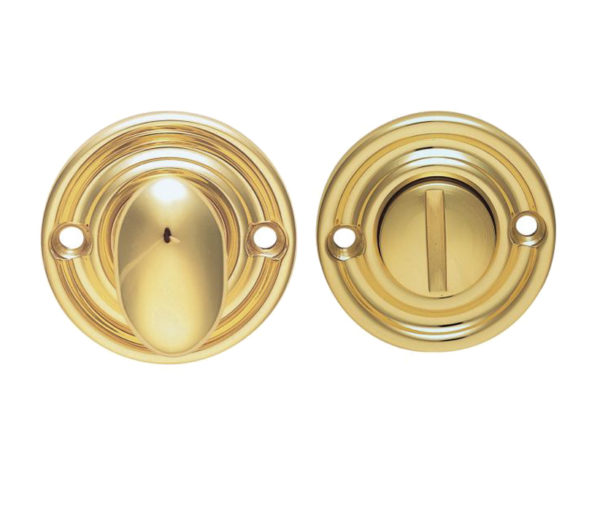 Classic Oval Turn & Release, Polished Brass