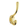 Heavyweight Hat And Coat Hook, Polished Brass