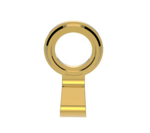 Architectural Cylinder Pull - PVD Stainless Brass