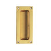Fingertip Flush Pull Handles (102mm x 45mm), Polished Brass