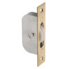 Galvanised Sash Window Axle Pulley (Square Forend), Polished Brass With Nylon Wheel