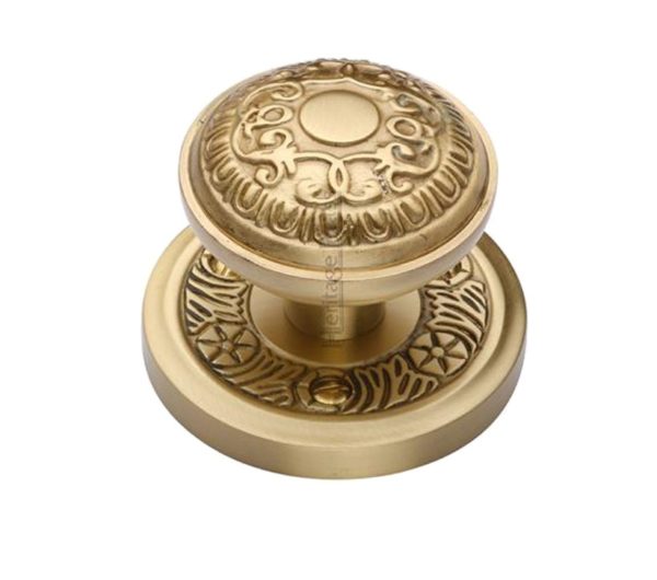 Heritage Brass Aydon Mortice Door Knobs, Satin Brass (sold in pairs)