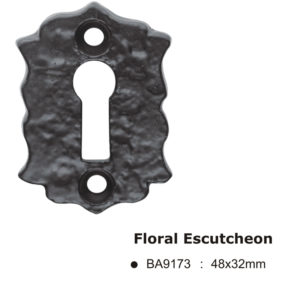 Floral Escutcheon -48x32mm