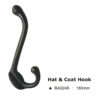 Hat & Coat Hook -180mm