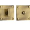 Heritage Brass Square 50mm x 50mm Turn & Release, Antique Brass