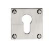 Heritage Brass Euro Profile Square Slim Key Escutcheon, Satin Nickel