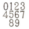 Heritage Brass 0-9 Screw Fix Numerals (76mm - 3"), Matt Bronze