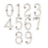 Heritage Brass 0-9 Screw Fix Numerals (76mm - 3"), Polished Nickel