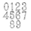 Heritage Brass 0-9 Screw Fix Numerals (76mm - 3"), Polished Chrome
