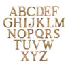 Heritage Brass A-Z Pin Fix Letters (51mm - 2"), Antique Brass