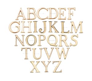 Heritage Brass A-Z Pin Fix Letters (51mm - 2"), Polished Brass