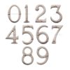 Heritage Brass 0-9 Screw Fixing Numerals (51mm - 2"), Satin Nickel