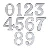 Heritage Brass 0-9 Self Adhesive Numerals (51mm - 2"), Polished Chrome