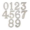 Heritage Brass 0-9 Self Adhesive Numerals (51mm - 2"), Satin Nickel