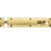 Heritage Brass Straight Barrel Door Bolt (4", 6" or 8" x 1 1/4"), Satin Brass