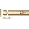 Heritage Brass Flat Surface Door Bolt (4", 6" OR 8" Length), Polished Brass