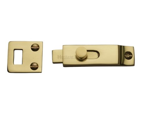 Heritage Brass Slide Bolt (66mm x 19mm), Polished Brass