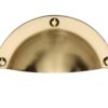 Heritage Brass Cabinet Drawer Pull Handle (86mm C/C), Satin Brass