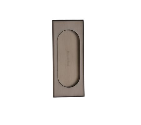 Heritage Brass Flush Pull Handle (105mm), Matt Bronze