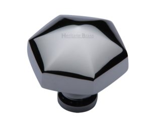 Heritage Brass Octagonal Cabinet Knob, Polished Chrome