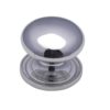 Heritage Brass Round Design Cabinet Knob (25mm, 32mm, 38mm Or 48mm), Polished Chrome