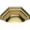 Heritage Brass Cabinet Drawer Pull Handle (89mm C/C), Polished Brass