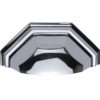 Heritage Brass Cabinet Drawer Pull Handle (89mm C/C), Polished Chrome
