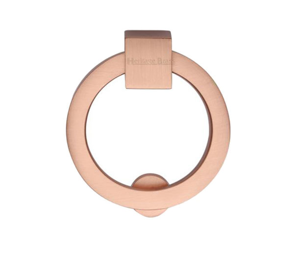 Heritage Brass Round Drop Cabinet Pull, Satin Rose Gold