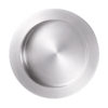 Circle Flush Pull For Sliding Doors (60mm Diameter), Aluminium Stainless Steel Effect