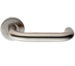 Eurospec Return To Door Stainless Steel Door Handles - Polished OR Satin Stainless Steel (sold in pairs)