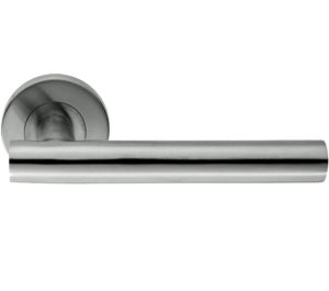Eurospec Straight Stainless Steel Door Handles - Polished OR Satin Stainless Steel (sold in pairs)